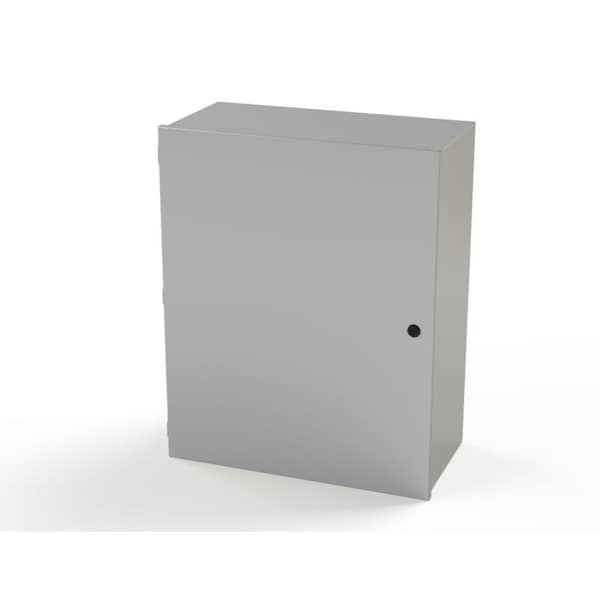 1/4 Turn Latch Electrical Enclosures, 30 in H, 12 in D, 24 in W, NEMA 1, Carbon Steel